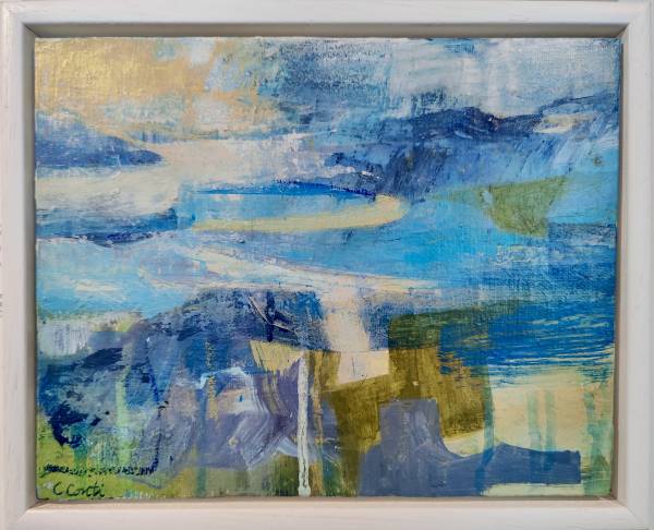 - Mixed Media on Acrylic, Painting by Colleen Conti, measuring 25 x 25 cm (H x W) framed at 28 x 28 cm £250